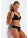 Trendyol Black Gippes Regular Leg Bikini Bottoms