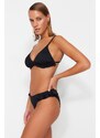 Trendyol Black Gippes Regular Leg Bikini Bottoms