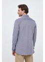 Košile Tommy Hilfiger tmavomodrá barva, slim, s límečkem button-down