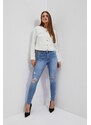 Moodo Bunda dámská jeans WHIT