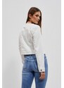 Moodo Bunda dámská jeans WHIT