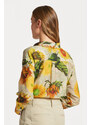 KOŠILE GANT REL COT SILK SUNFLOWER PRINT SHIRT hnědá 40