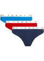 Tommy Hilfiger 3 PACK - dámská tanga UW0UW02521-0V7 XL