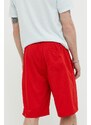 Kraťasy Tommy Jeans pánské, červená barva