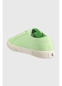 Tenisky Calvin Klein Jeans ESS VULC MONO W dámské, zelená barva, YW0YW00482