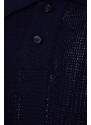 Trendyol Navy Blue Limited Edition Relaxed Short Sleeve Knitwear Polo Neck T-shirt