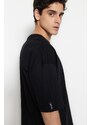 Trendyol Black Oversize Crew Neck Short Sleeve T-Shirt