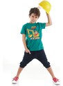 mshb&g Yellow Digger Boys T-shirt Capri Shorts Set