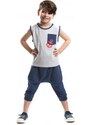 mshb&g Anchor Boy T-shirt Capri Shorts Set