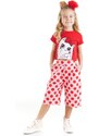 Denokids Ponchik Cat Girls T-shirt Capri Shorts Set