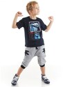 mshb&g T-rex Info Boys T-shirt Capri Shorts Set
