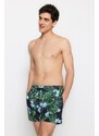 Trendyol Black Standard Swimsuit Marine Shorts