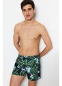 Trendyol Black Standard Swimsuit Marine Shorts