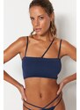 Trendyol Navy Blue Seamless/Seamless Pile Capless Bralette Bra