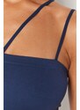 Trendyol Navy Blue Seamless/Seamless Pile Capless Bralette Bra