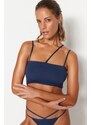 Trendyol Navy Blue Seamless/Seamless Pile Capless Bralette Bra