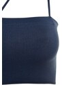 Trendyol Navy Blue Seamless/Seamless Pile Capless Bralette Bra