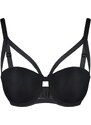 Trendyol Black Micro Rubber Detailed Push Up Knitted Bra