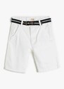 Koton Normal Waist Normal White Boy Shorts 3skb40015tw