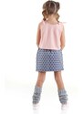 mshb&g Panda Milkshake Girl's T-shirt Skirt Set