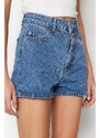 Trendyol Blue Denim Shorts & Bermuda