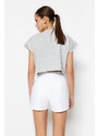 Trendyol White Denim Shorts