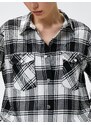 Koton Lumberjack Shirt with Pockets and Snap Snaps