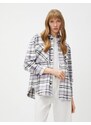 Koton Lumberjack Shirt With Pockets and Snaps