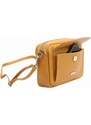 Kožená crossbody kabelka MiaMore 01-041 camel