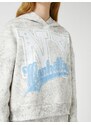 Koton Hoodie Sweatshirt College Printed Long Sleeve