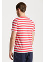 TRIČKO GANT MULTISTRIPE T-SHIRT růžová M