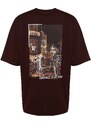 Trendyol Brown Oversize/Wide-Fit Short Sleeve Back Printed 100% Cotton T-Shirt