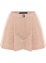 Trendyol Beige Woven 100% Cotton Shorts & Bermuda