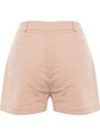 Trendyol Beige Woven 100% Cotton Shorts & Bermuda