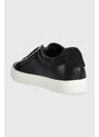 Kožené sneakers boty Calvin Klein CLEAN CUPSOLE LACE UP - HE černá barva, HW0HW01415