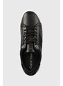 Kožené sneakers boty Calvin Klein CLEAN CUPSOLE LACE UP - HE černá barva, HW0HW01415