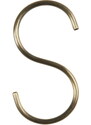 IB LAURSEN Kovový háček S-hook Antique Brass 13 cm