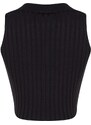 Trendyol X Sagaza Studio Black Tie Detailed Knitwear Bustier