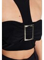 Trendyol Black Crop and Knitted Bustier with Accessories