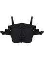 Trendyol Black Crop Lined Woven Ruffle Bustier