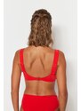 Trendyol Red Bralette Příslušenství Bikiny Top