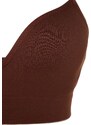 Trendyol Brown Seamless/Seamless Covered Knitted Bra