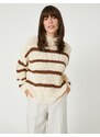 Koton Oversize Knit Sweater Half Turtleneck