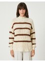 Koton Oversize Knit Sweater Half Turtleneck