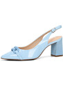 ETIMEĒ dámské kožené módní sandály - modré