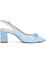 ETIMEĒ dámské kožené módní sandály - modré