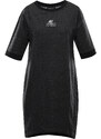 Alpine Pro Liawa Dámské bavlněné šaty LSKA433 černá L