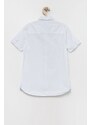 Dětská bavlněná košile Pepe Jeans Misterton bílá barva