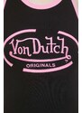 Šaty Von Dutch černá barva, mini