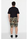 Trendyol Men's Multicolored Cargo Gabardine Shorts